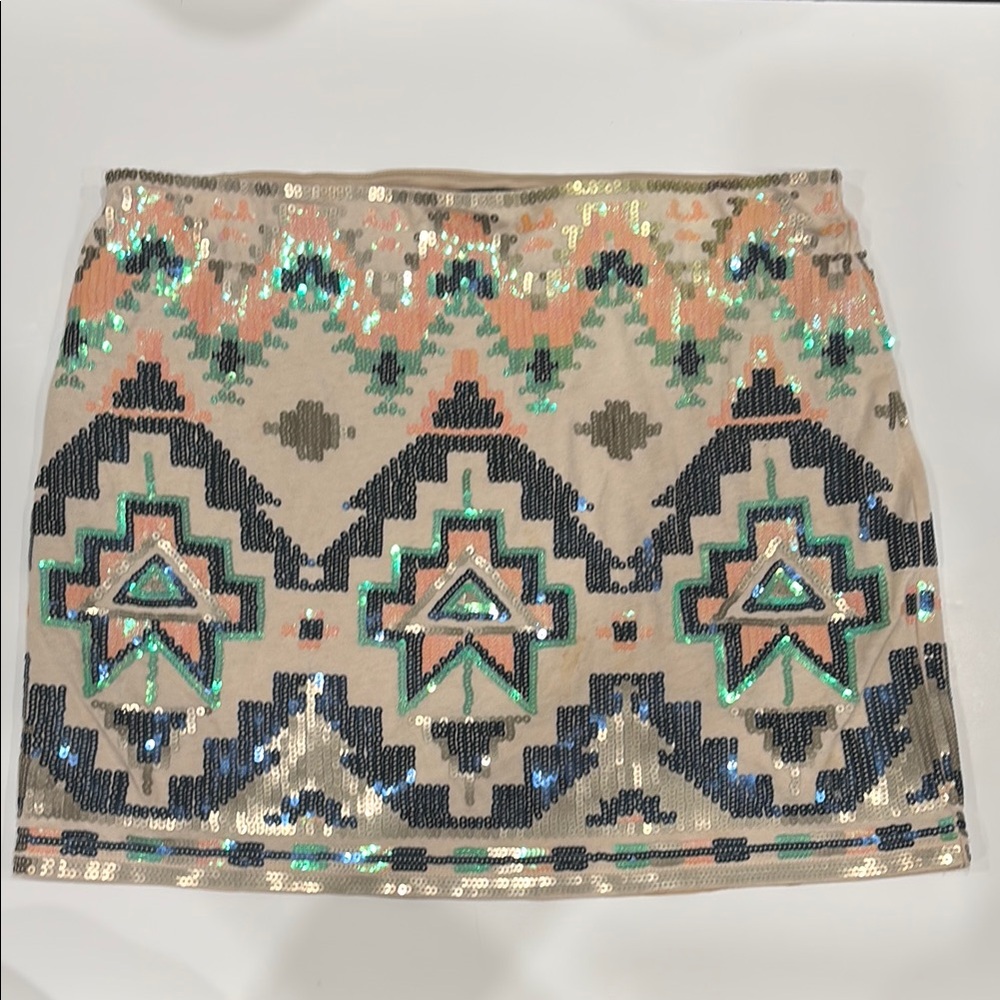 🥂Adored🥂Sexy Sequin Mini Skirt,Embellished,Bold Pattern,Festival,Ladies Night